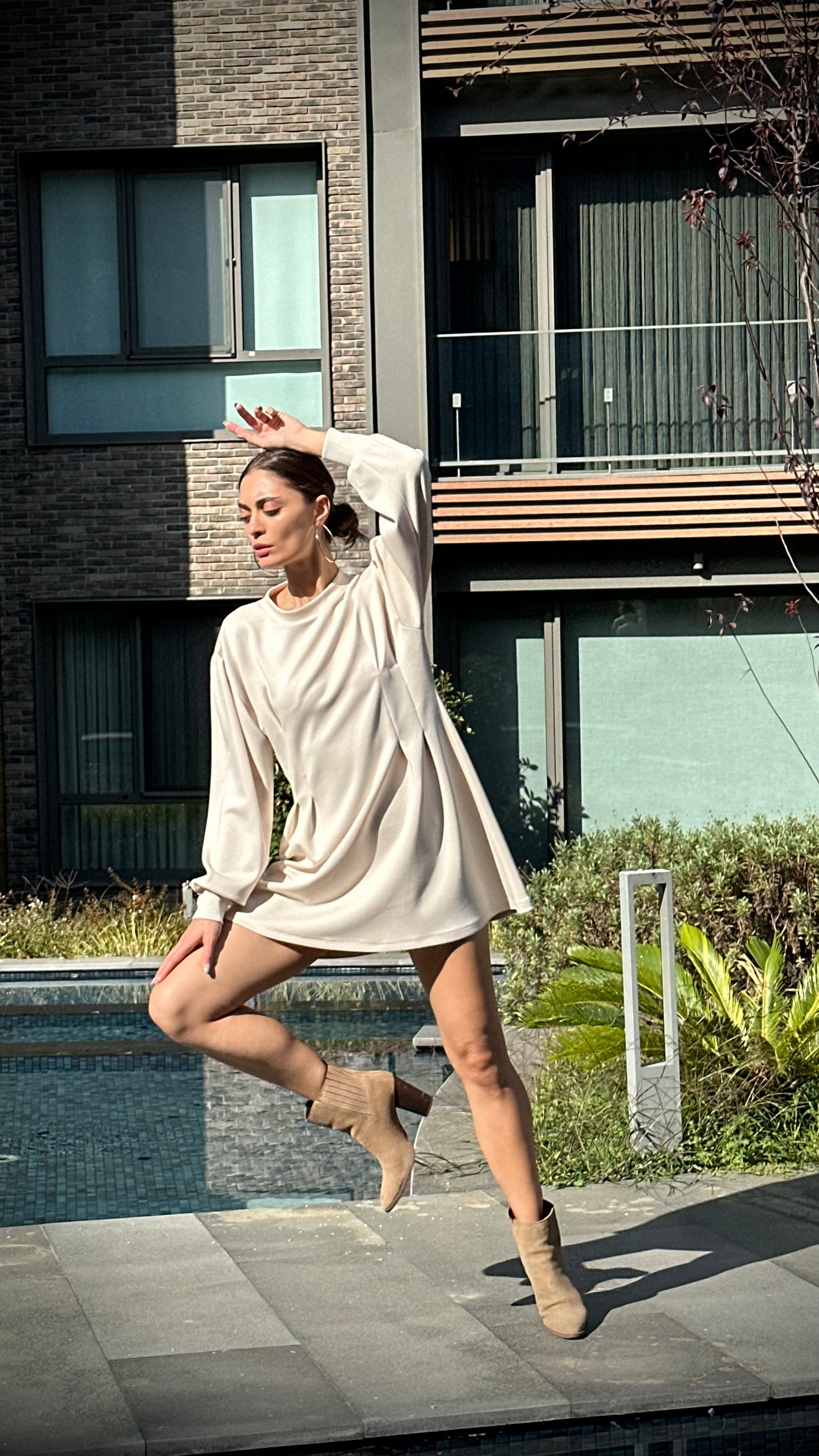 Solstice Mini Sweatshirt Elbise