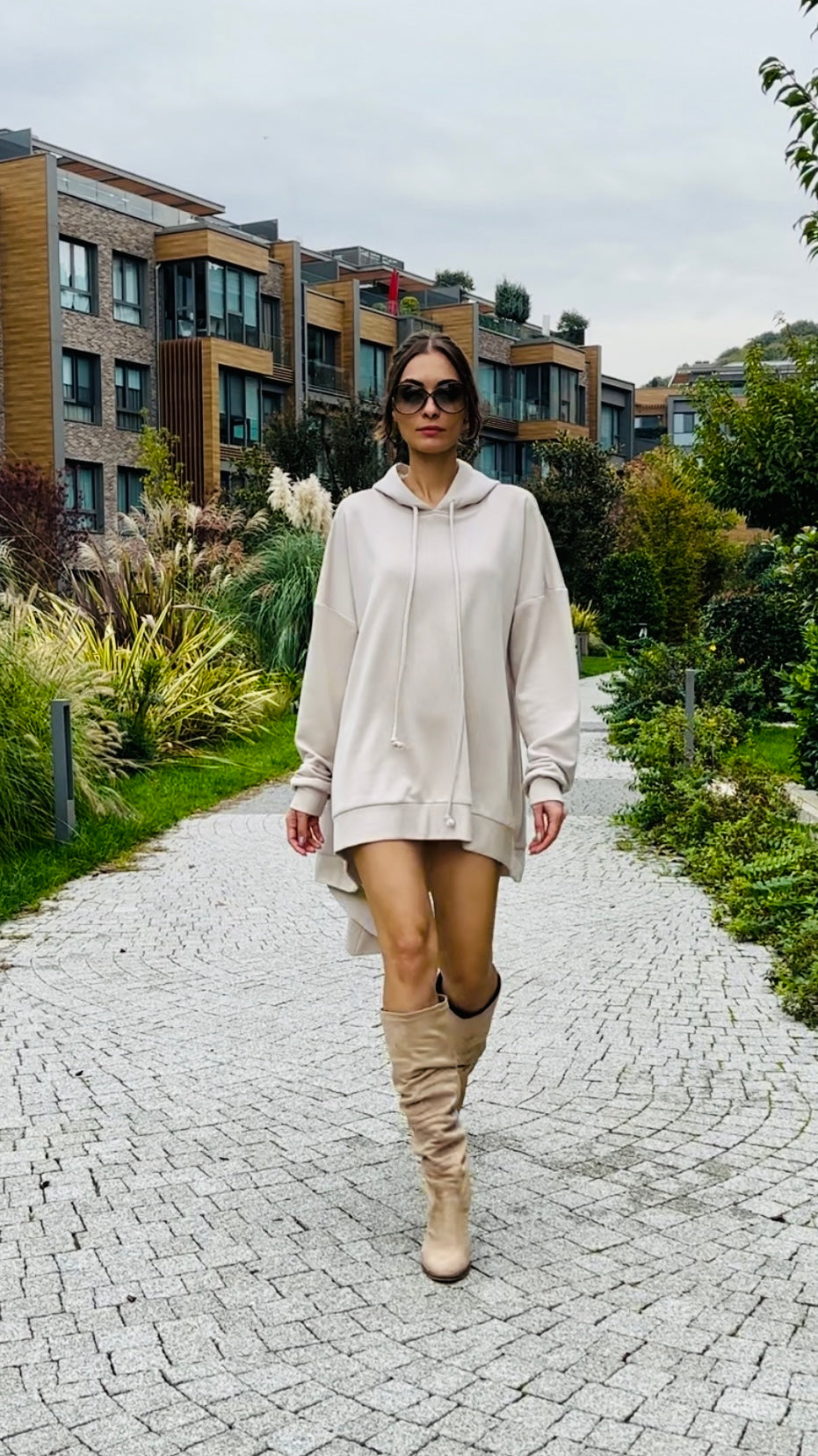 Wanderer Mini Sweatshirt Elbise