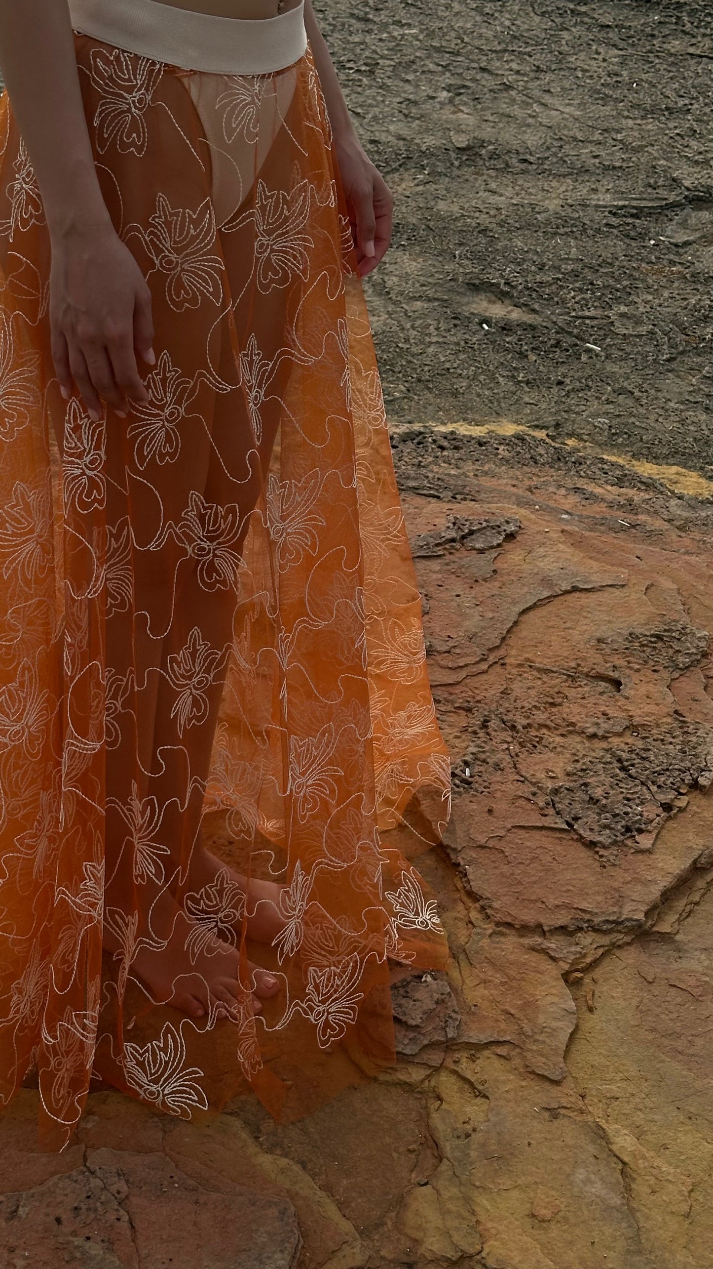 Sunset Bloom Maxi Skirt