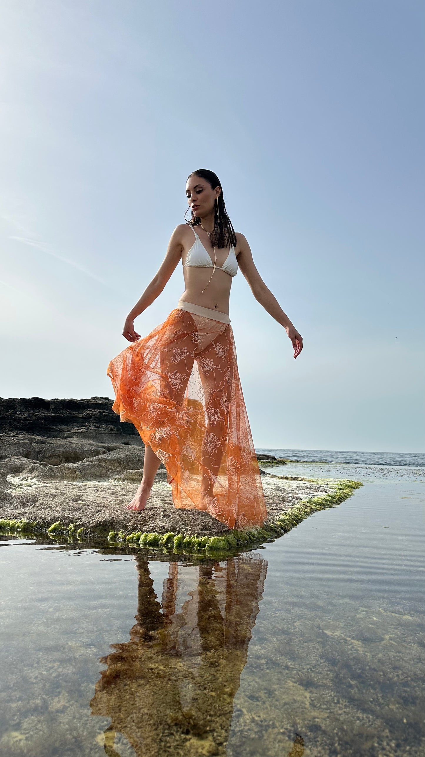 Sunset Bloom Maxi Skirt