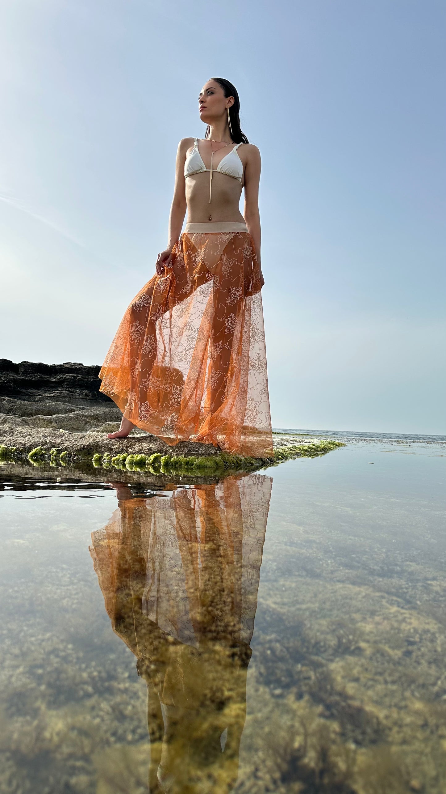 Sunset Bloom Maxi Skirt